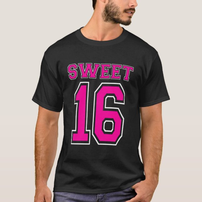 Hot K Sweet 16 16Th Py Jersey Sixn T-Shirt (Front)