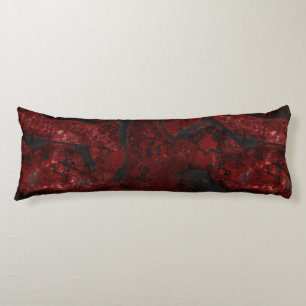 Hot Lava and Ash Stone Abstract Body Pillow