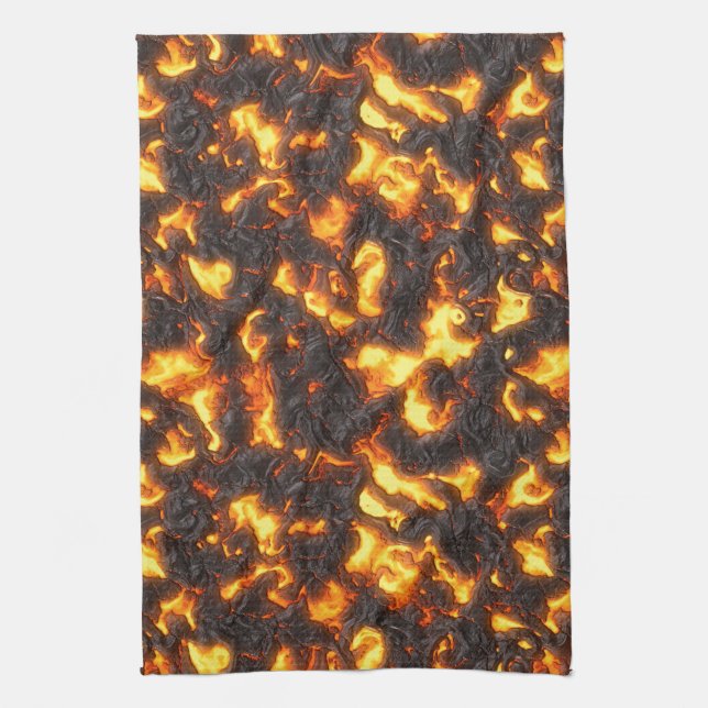 Hot Lava Kitchen Towel (Vertical)