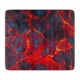 Hot Lava Surface (Style 1) Oil Painting Cutting Board