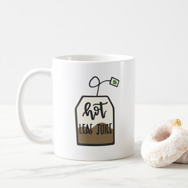 hot leaf juice (avatar the last airbender) coffee mug (With Donut)
