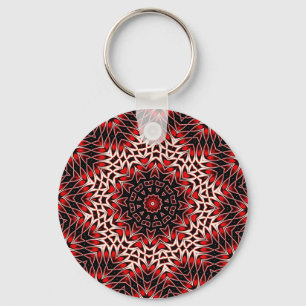 Hot Leaf Kaleidoscope Keychain
