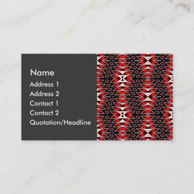 Hot Leaves Business Card (Front)