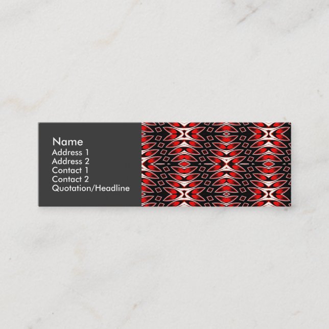 Hot Leaves Mini Business Card (Front)