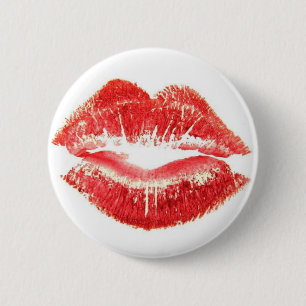 Hot Lips 2 Inch Round Button