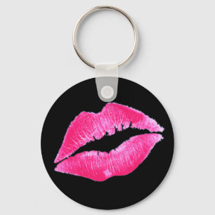 HOT LIPS by SHARON SHARPE Keychain