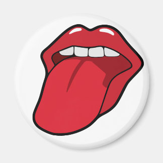 Hot Lips Fridge Magnet