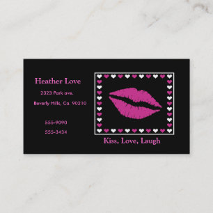 Hot Lips & Hearts Business Card
