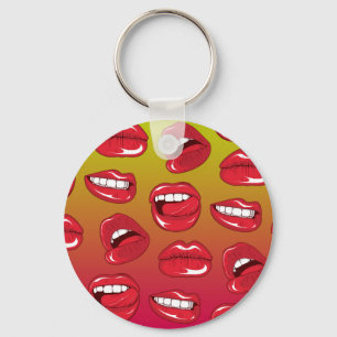 Hot Lips Keychain