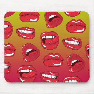 Hot Lips Mouse Pad