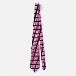 Hot Lips Pink/Black Tie