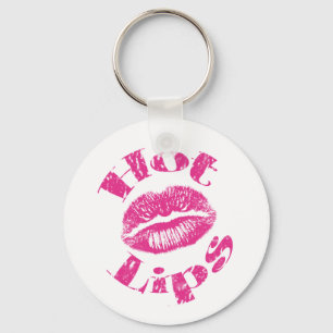 Hot Lips! Pink Lips Keychain