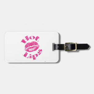 Hot Lips! Pink Lips Luggage Tag