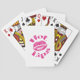 Hot Lips! Pink Lips Playing Cards