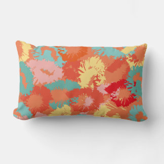 Hot lips, retro pop art cushion