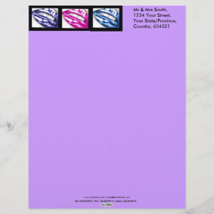 Hot Lips The Blues Stationary Letterhead