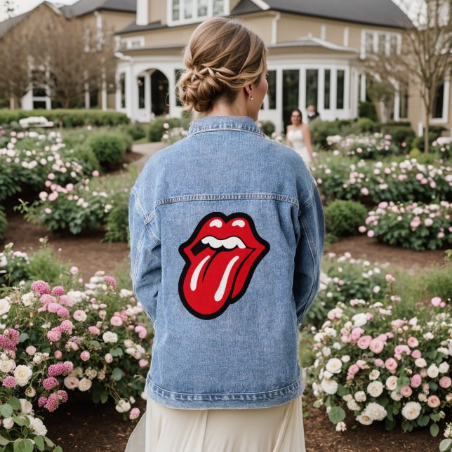 Hot Lips tribute Denim Jacket (Wedding Back)
