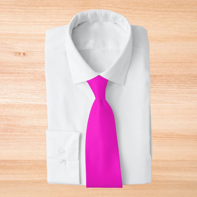 Hot Magenta Solid Colour Tie (Creator Uploaded)