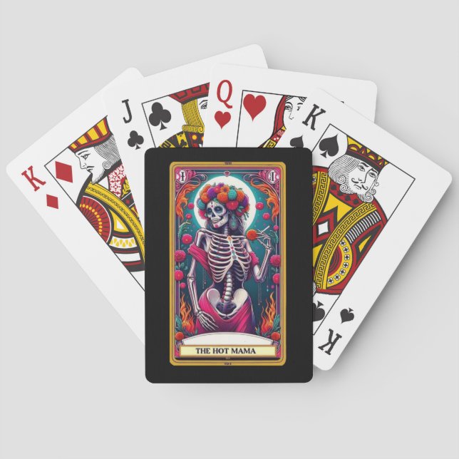 Hot Mama Tarot Poker Cards (Back)