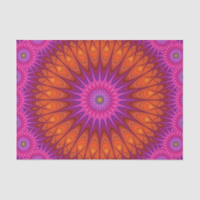 Hot mandala tissue paper (Front)