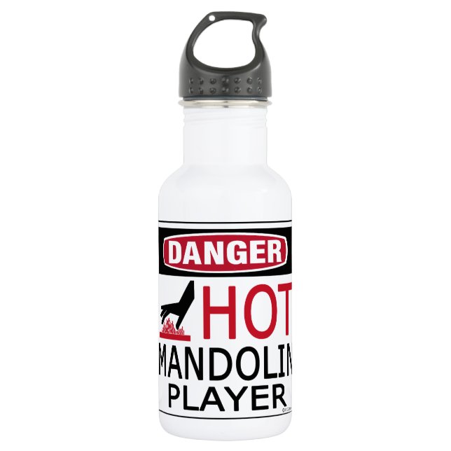 Hot Mandolin Player 532 Ml Water Bottle (Front)