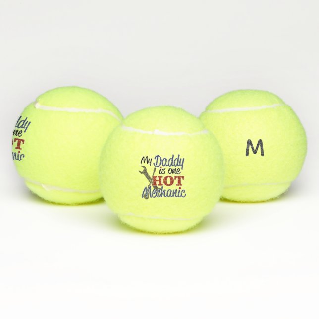 Hot Mechanic Dad Tennis Balls (Multi)