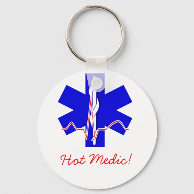 Hot Medic! Keychain (Front)