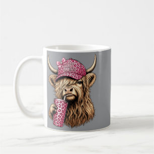 Hot Mess Highland Cow Funny Cute Coffee Lover Mug