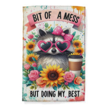 Hot Mess Raccoon Vibes Only