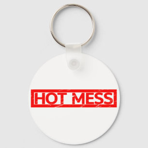 Hot Mess Stamp Keychain