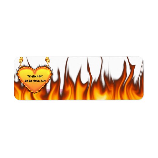 Hot Mom Needs A Date Return Address Label