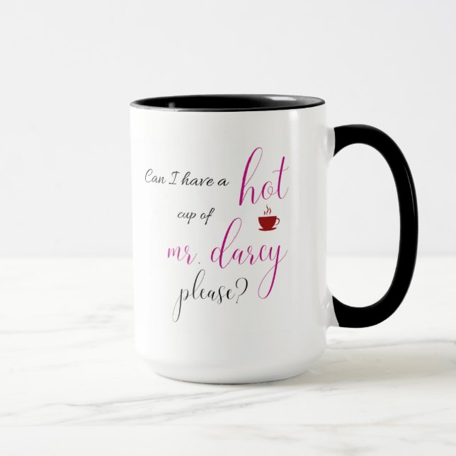 Hot Mr. Darcy | Pride and Prejudice Mug (Right)