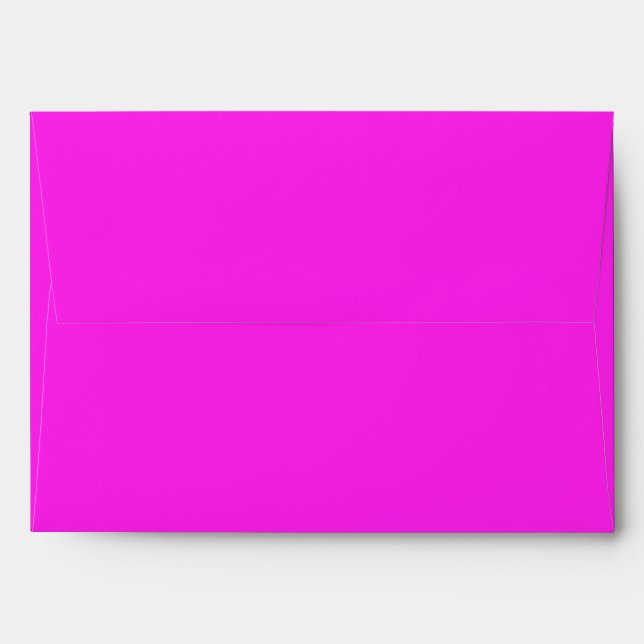 Hot neon pink colour A7 envelopes | custom 5x7 siz (Back (Top Flap))