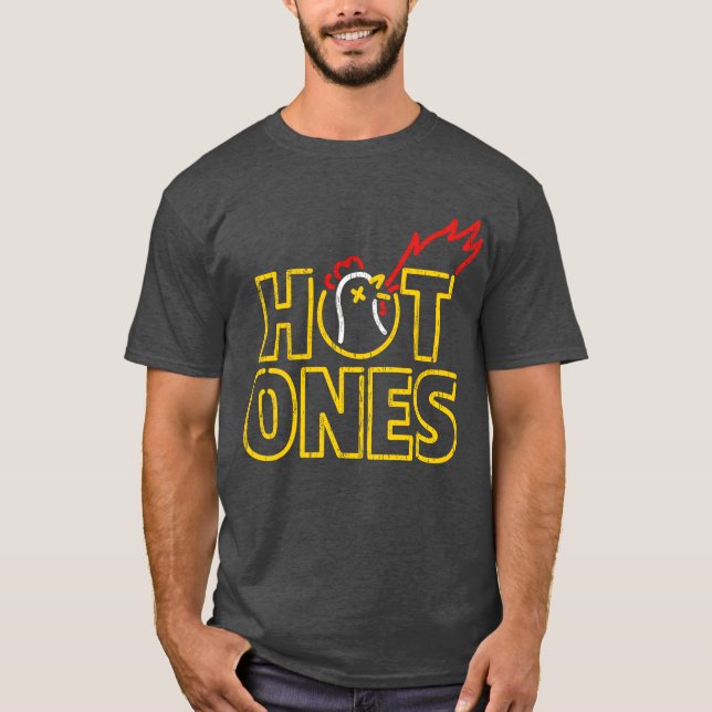 Hot Ones Vintage funny T-Shirt (Front)
