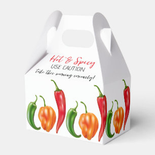Hot Pepper Chili Habanero Jalapeno Favor Box