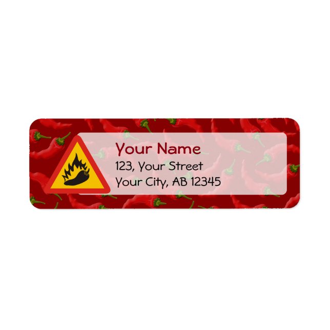 Hot pepper danger sign (Front)