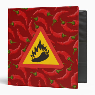 Hot pepper danger sign binder