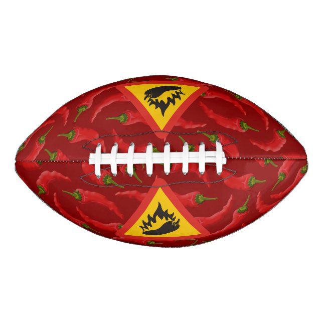 Hot pepper danger sign football (Front)