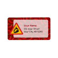 Hot pepper danger sign