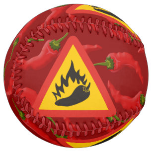 Hot pepper danger sign softball