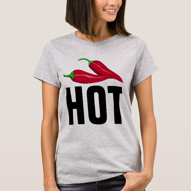 HOT PEPPER Funny T-shirts (Front)