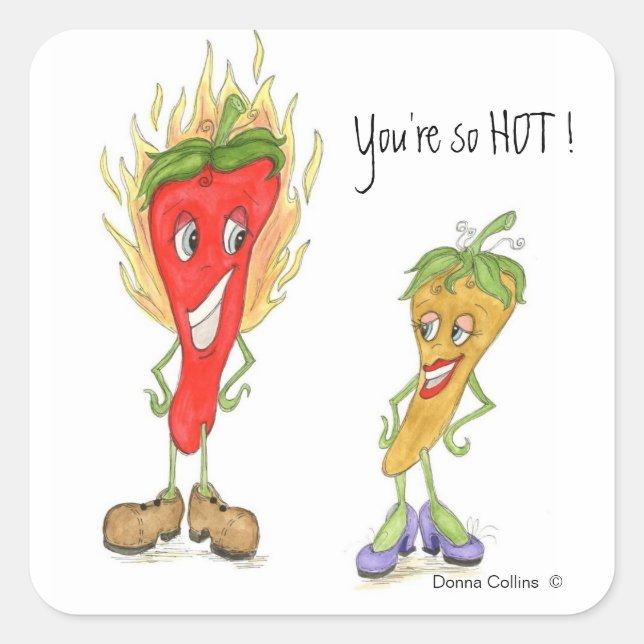 Hot Pepper Sticker (Front)