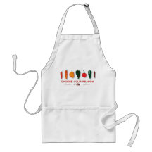 Hot Peppers - Choose Your Weapon Apron