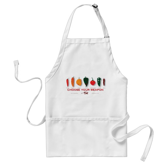 Hot Peppers - Choose Your Weapon Apron (Front)