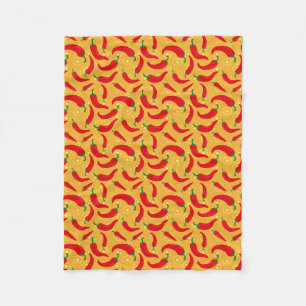 Hot Peppers Fleece Blanket