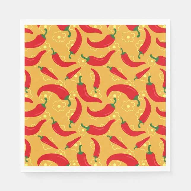 Hot Peppers Napkin (Front)