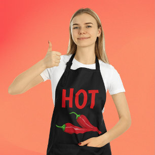 HOT PEPPERS WIFE HOTTIE KITCHEN APRON