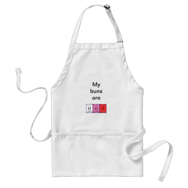 Hot periodic table name apron (Front)