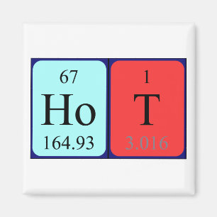 Hot periodic table name magnet