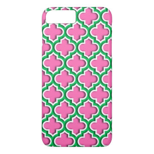 Hot Pink #2, Emerald, Wht Moroccan Quatrefoil #5DS Case-Mate iPhone Case
